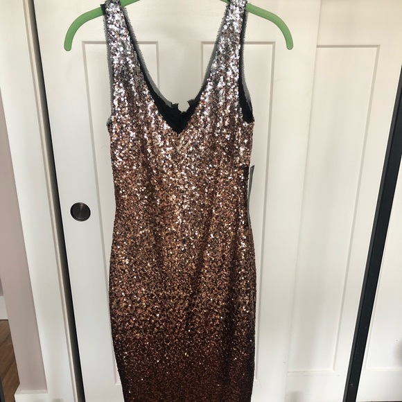 rachel roy sequin midi dress Rachel Roy Women's Sable Sequin Square Neck Midi Dress - White